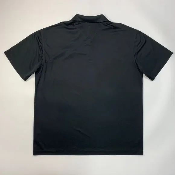 Nike Polo Shirt Mens XXL 2XL Black Golf Dri Fit Micro Pique Performance - Picture 10 of 16